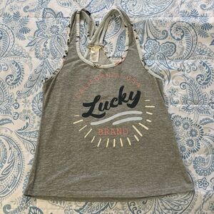 Lucky Brand Grey Tank Top Size Small